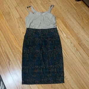 Lularoe Cassie Pencil Skirt Paisley medium like new